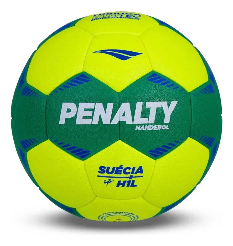 Bola Handebol Infantil Penalty Suecia H1L Xxv Duotec Hibrida Ultra Grip XXV Laminado PU Pro Costurada Câmara Airbility Tamanho Oficial Infantil Alta Aderência Controle Precisão Treinos Jogos