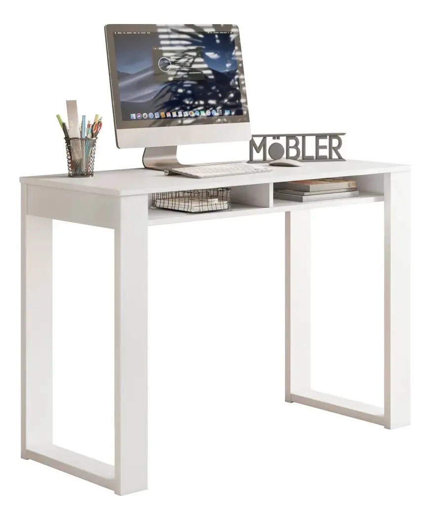 Mesa Para Computador Escrivaninha Move Branco