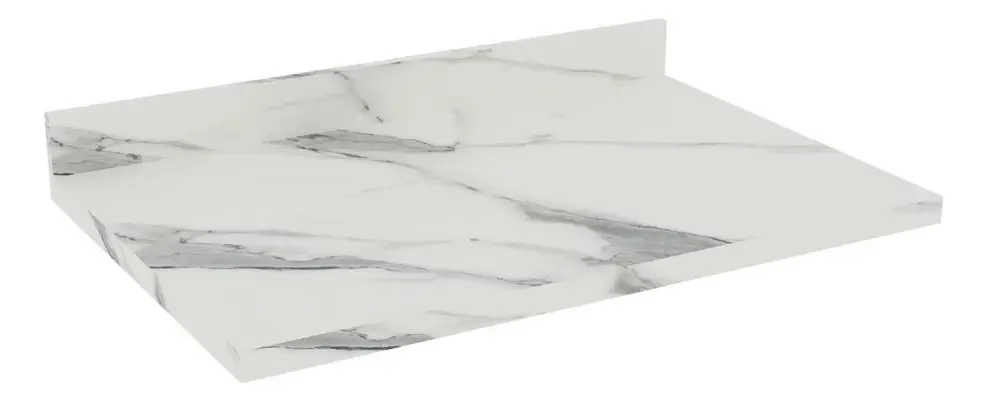 Tampo Para Balcão 80 Cm Ph 3047 Calacatta - Édez Cor Branco