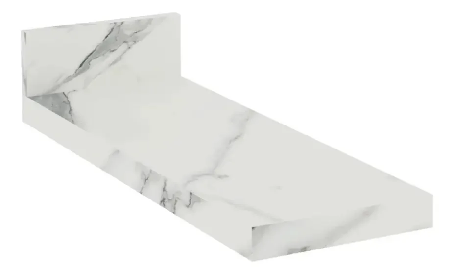 Tampo Para Balcão 18,5 Cm Ph3065 Calacatta - Édez Cor Branco