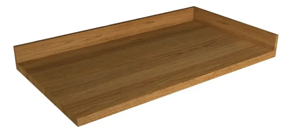 Tampo Para Balcão 94,5 Cm De Canto Reto Ph3064 Freijo Rocks Cor Marrom