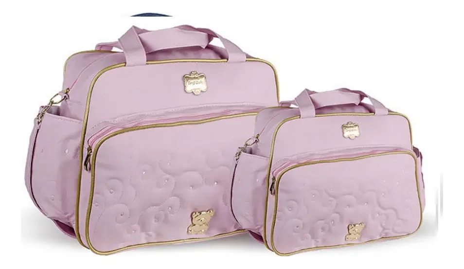 Bolsas Bebê Rosa Menina Kit Maternidade Enxoval 20ol03