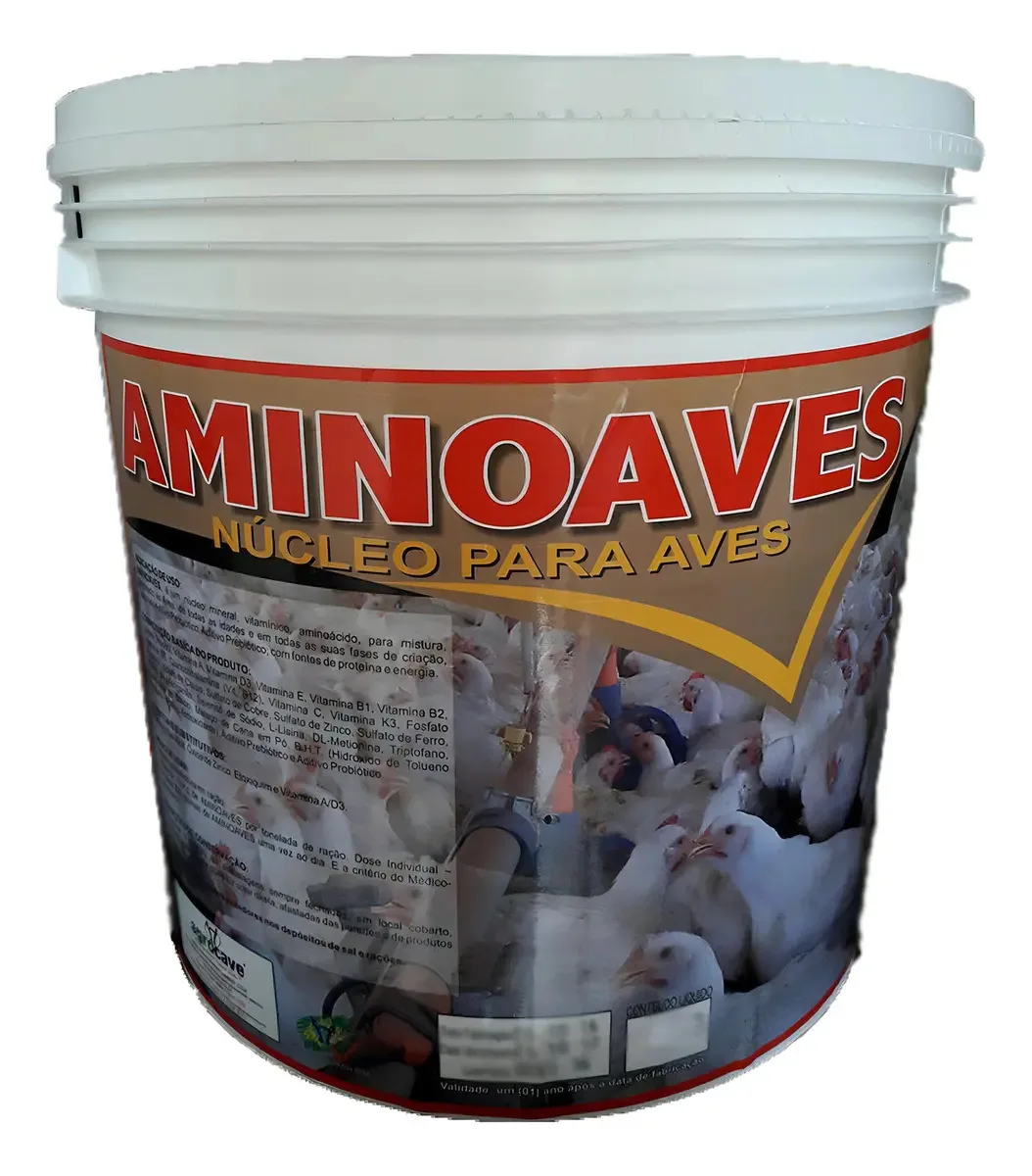 Aminoaves Núcleo Mineral Aves Posturas Poedeiras 5 Kg