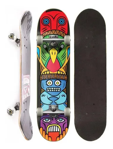 Skate Montado Completo Reality Semi Profissional Totem