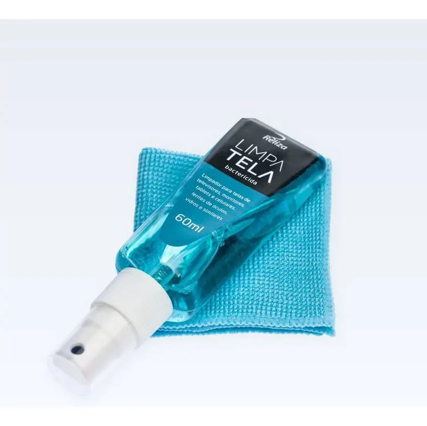 Limpa Tela Antibactérias + Flanela Microfibra