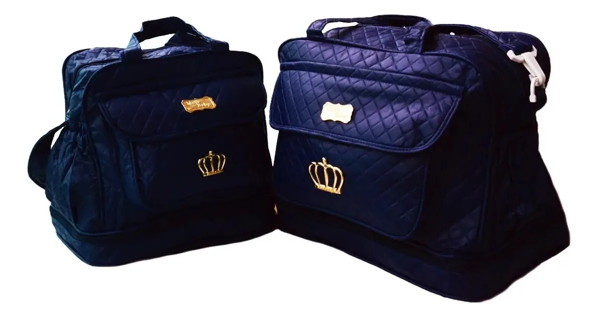 Bolsas Bebê Azul Marinho Kit Maternidade Menino 10ol09