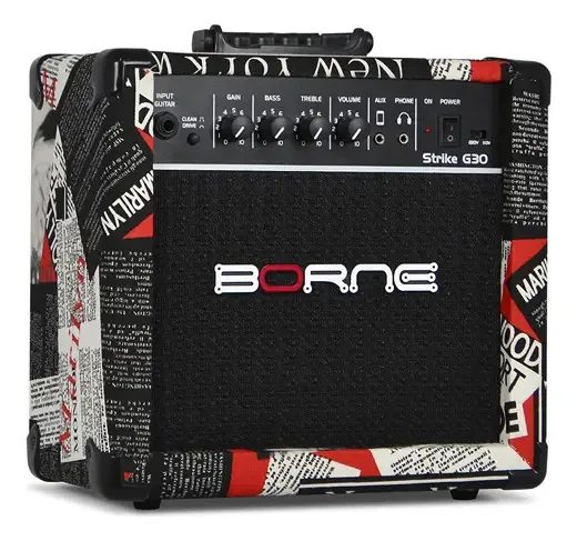 Amplificador Cubo Guitarra Borne G30 Hollywood C/ Distorção