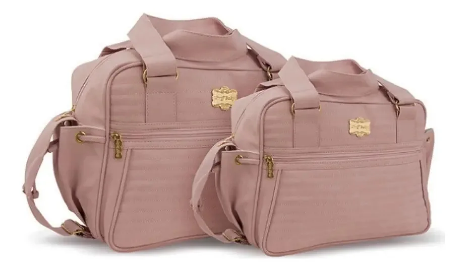 Kit Bolsa Bebê Rosé Kit Maternidade Unissex Luxo 20ol13