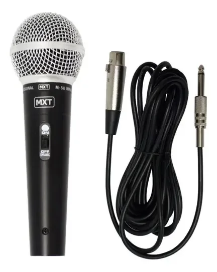 Kit 2 Microfones Dinamicos M58 Com Cabo Profissional Cor Outro