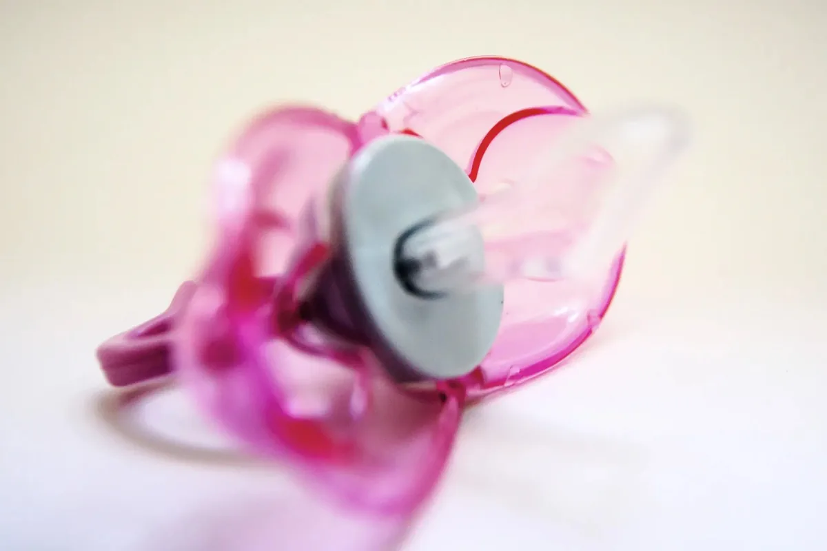 Chupeta Automática - Cai E Fecha Sozinha - Rosa