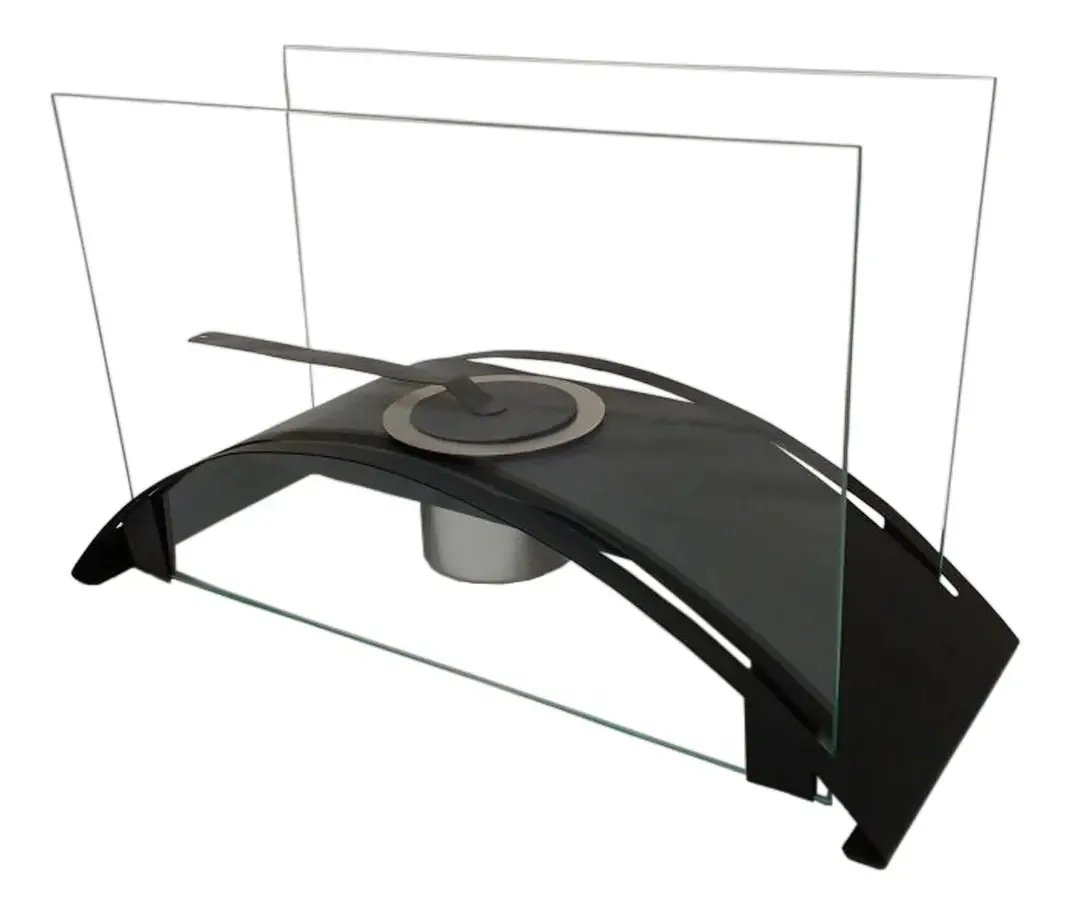 Lareira Ecológica À Álcool Ou Etanol Portátil - Xy01 Black Cor Preto