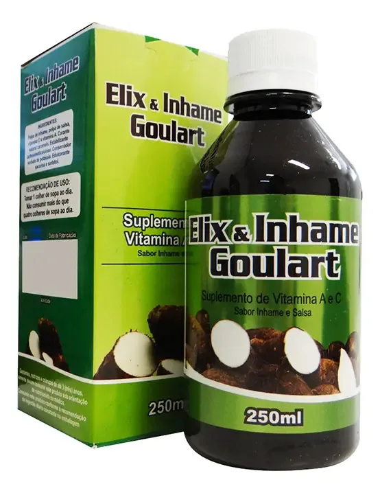 Elixir de Inhame Goulart 3x250ml Beleza e Nutrição Hormonal Kit 750ml