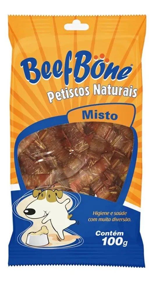 Petisco Natural Beef Bone Misto Para Cachorro