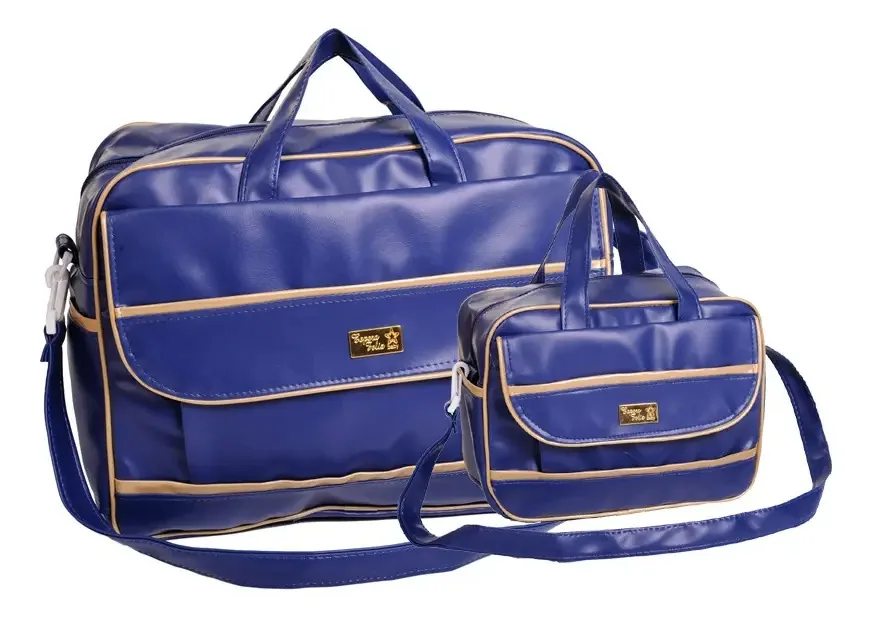 Bolsas Bebe Azul Marinho Kit Maternidade Menino 40ol04