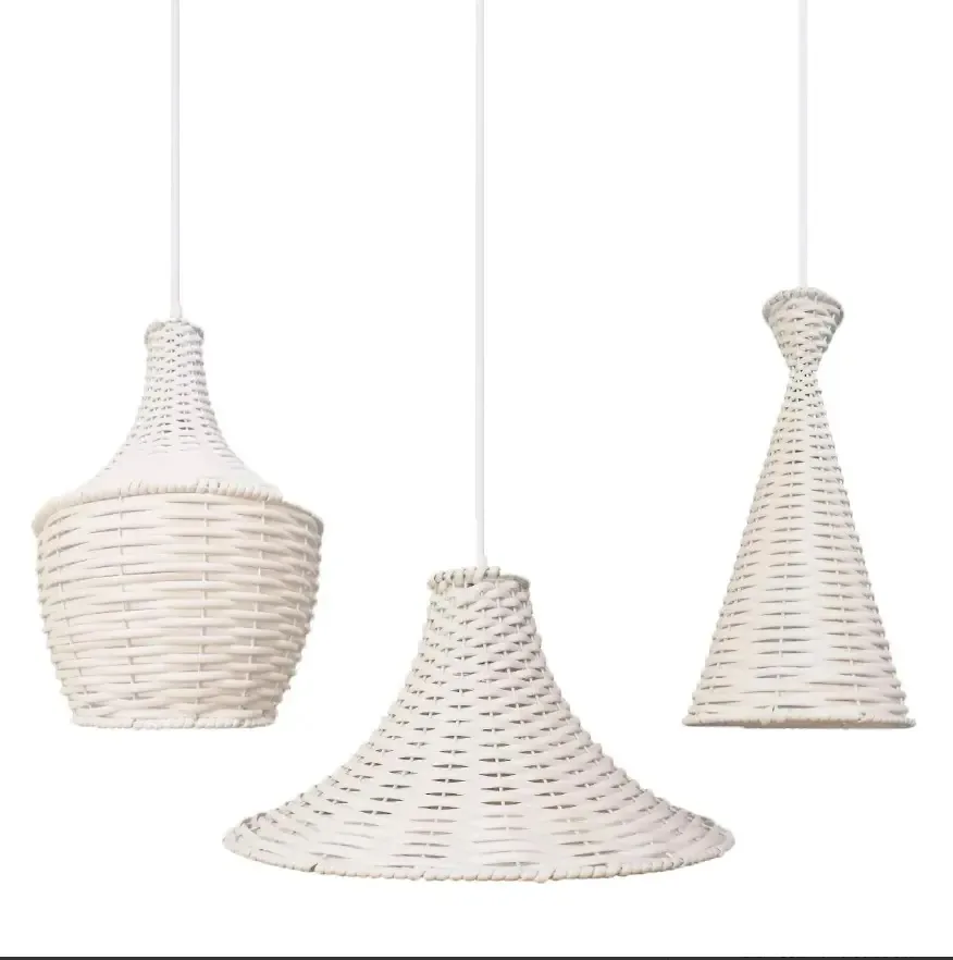 Kit 3 Pendentes Junco Tom Dixon Branco