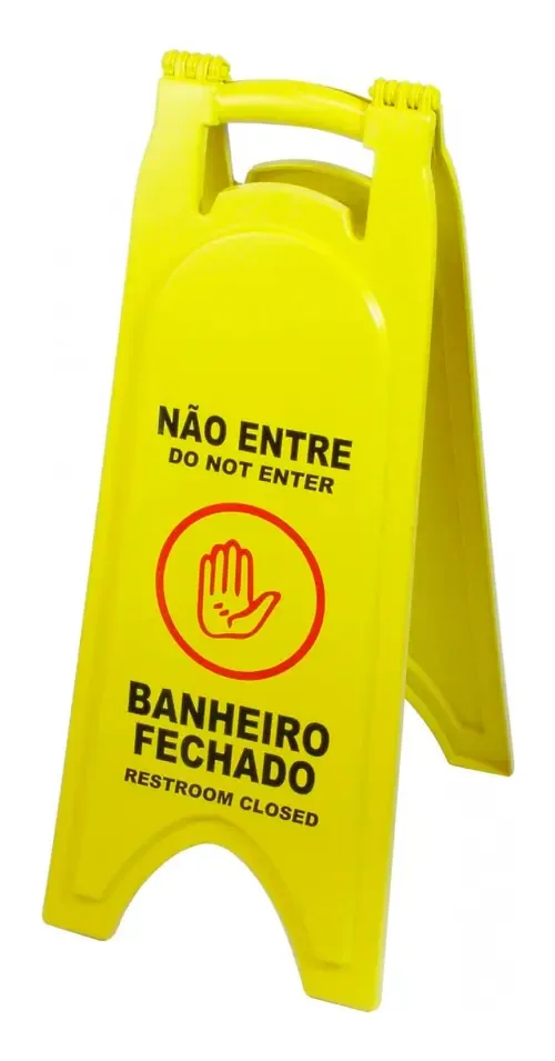 Placa Sinalizadora Banheiro Fechado