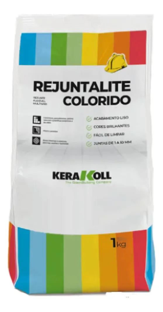 Rejunte Multiuso Colorido Rejuntalite 1kg Cinza Ferro