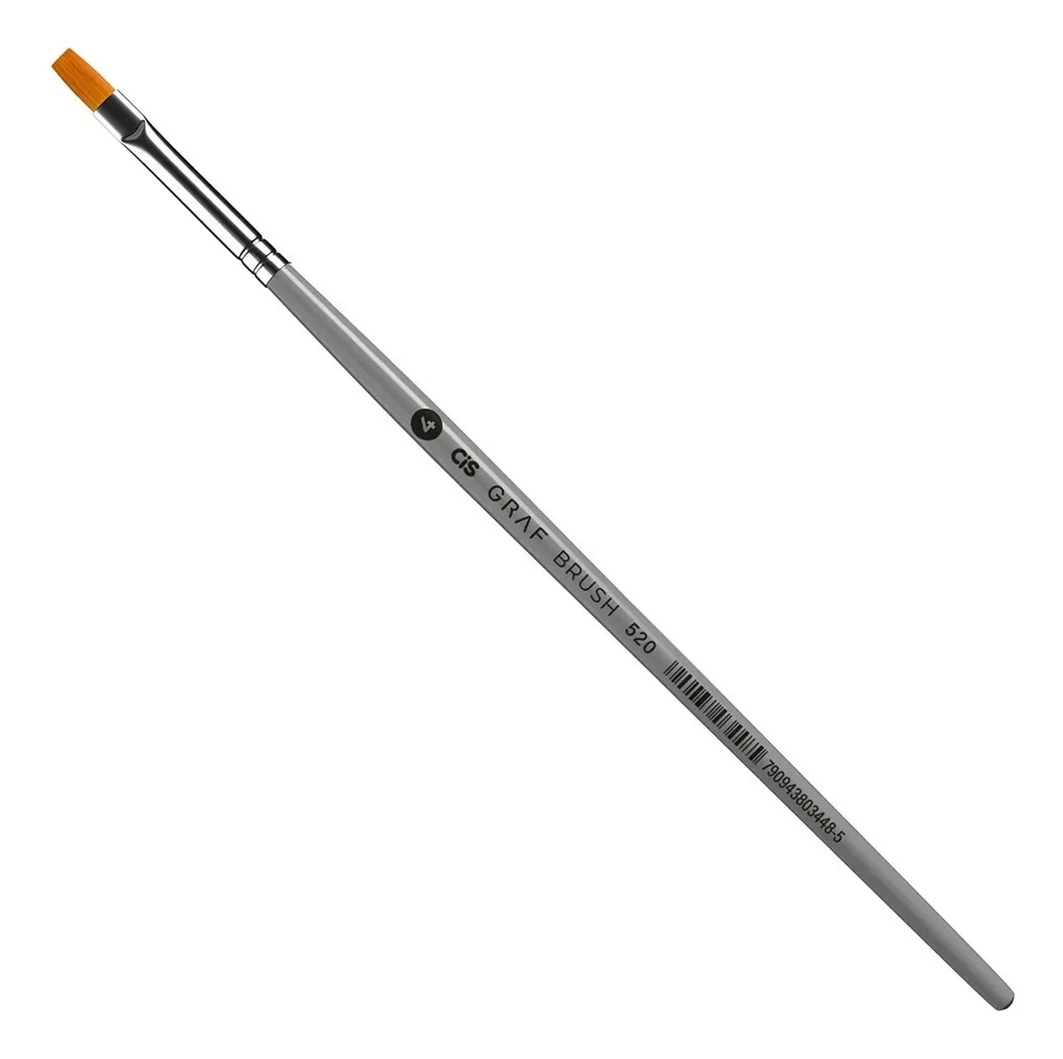 Pincel Cis Graf Brush Sintetico 520 Chato No. 4