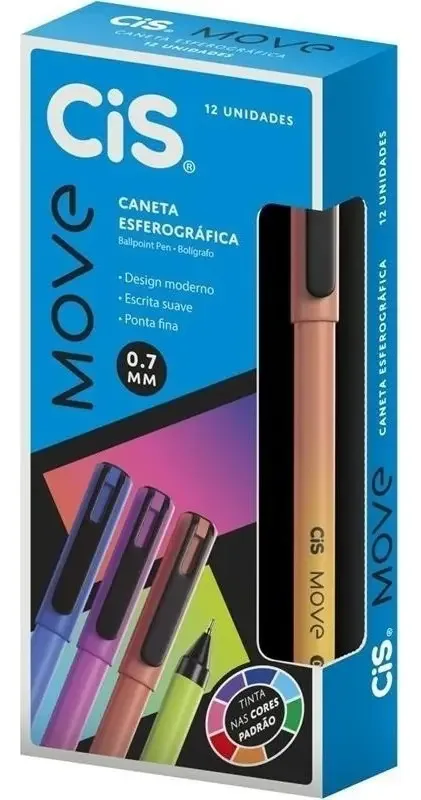 Caneta Move Esferografica 0.7mm Laranja 52.0667 Sertic