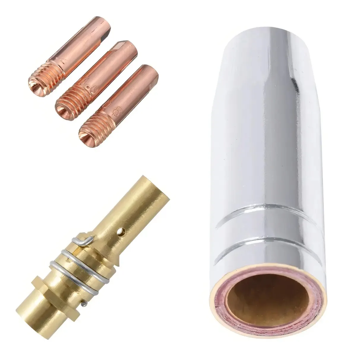 Kit Tocha Mig Bocal + Difusor + 3 Bico De Contato 0,8mm