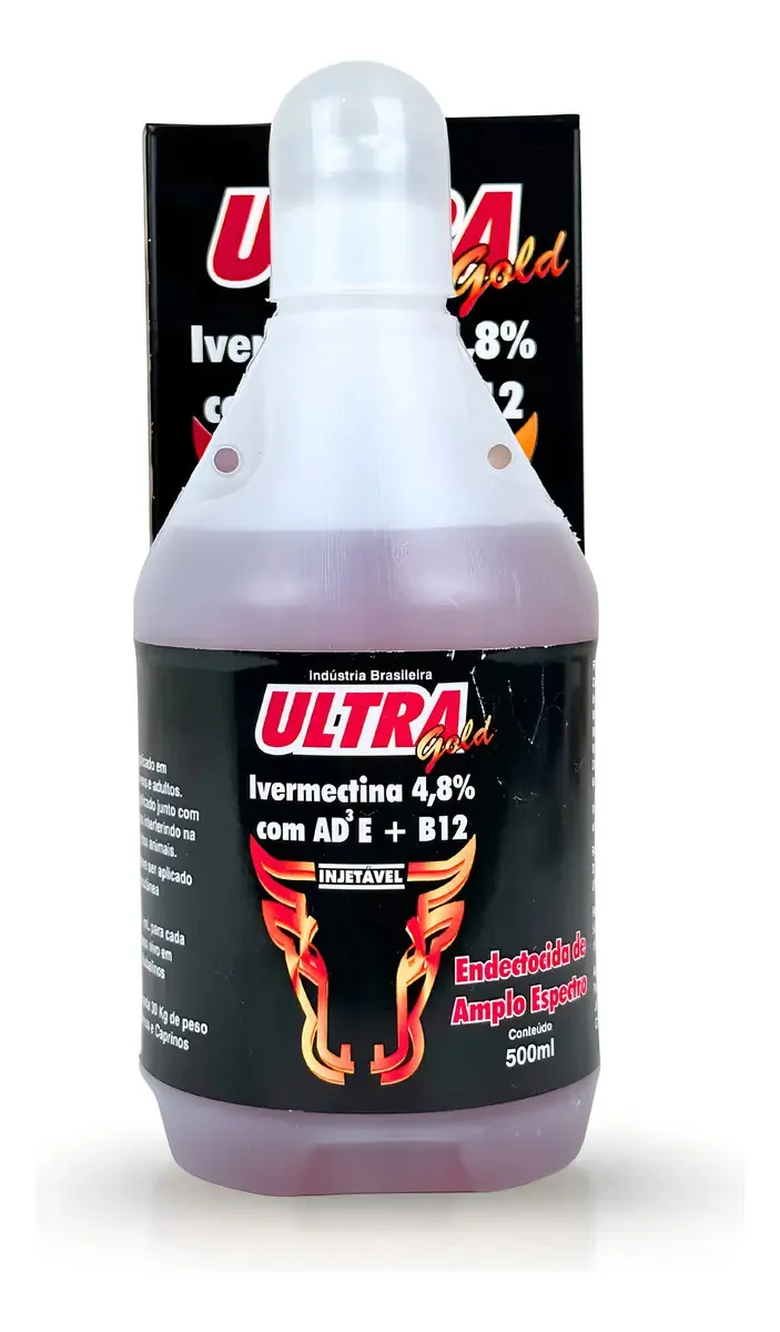 Ultra Gold 4.8% 500ml Vermífugo TN para Ruminantes e Suínos