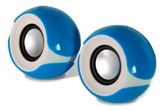 Mini Caixa De Som Azul