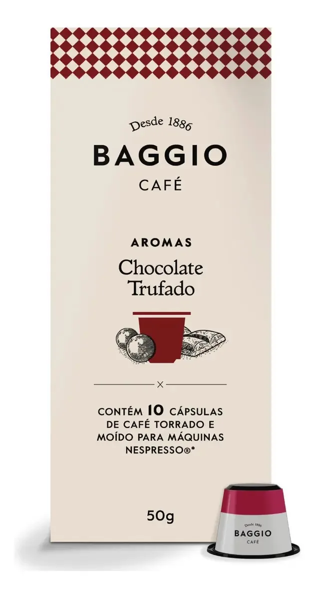 Café chocolate trufado en cápsula Baggio Aromas