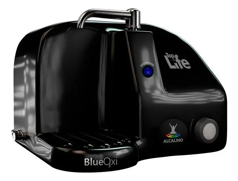 Purificador de Água Top Life BlueOxi Alcalina e Ozonizada Preto