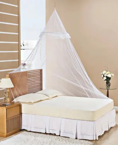 Mosquiteiro De Teto Com Aro Para Cama Casal Padrão - Pt