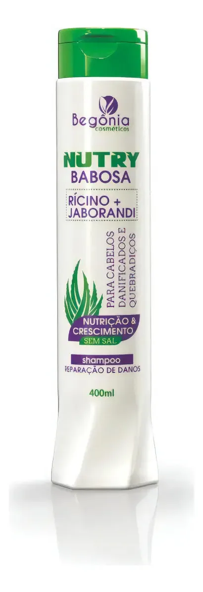 Shampoo Nutry Babosa 400ml Begônia Cosméticos