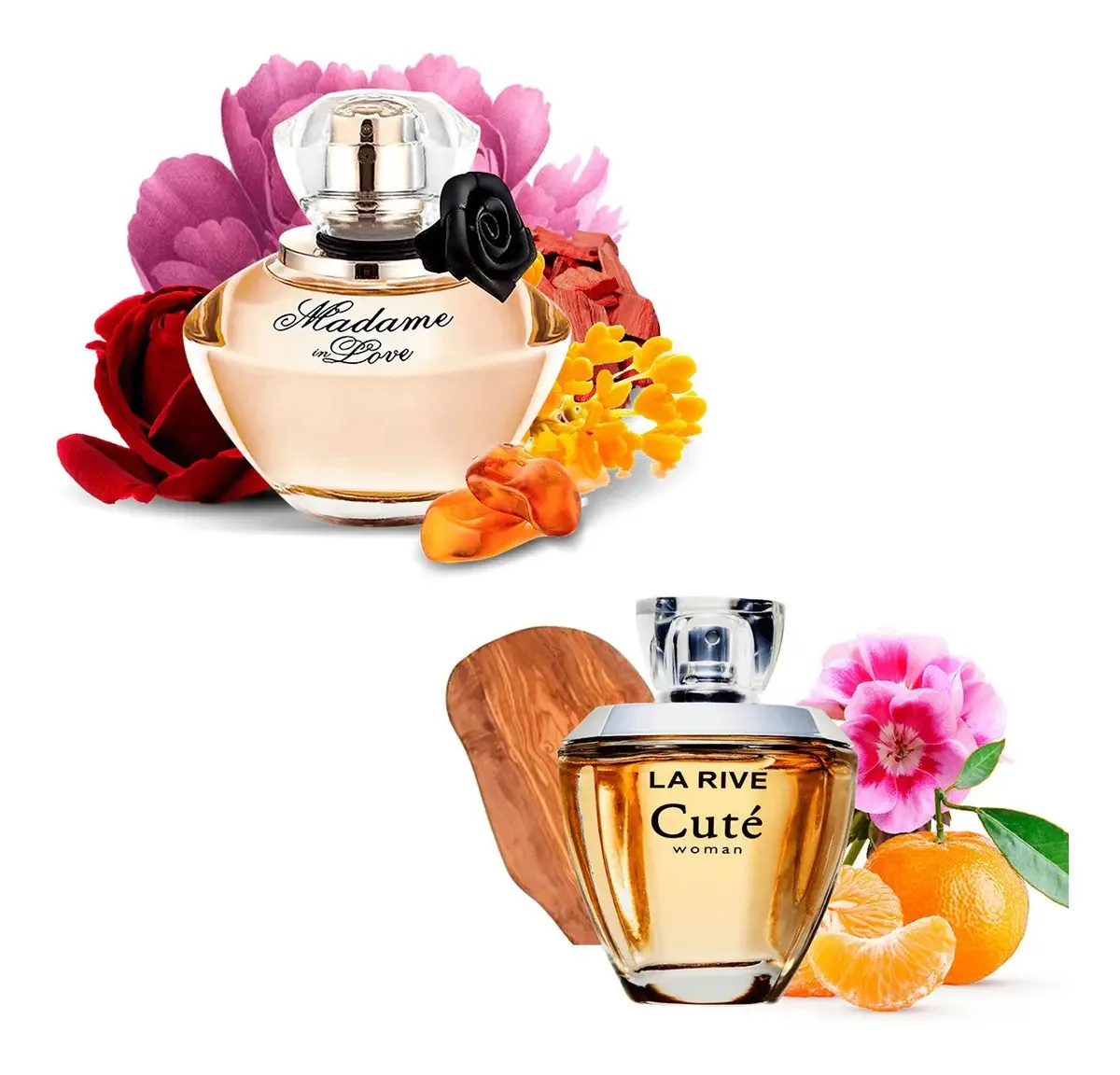 2 Perfumes Importados Cuté 100ml + Madame In Love 90ml