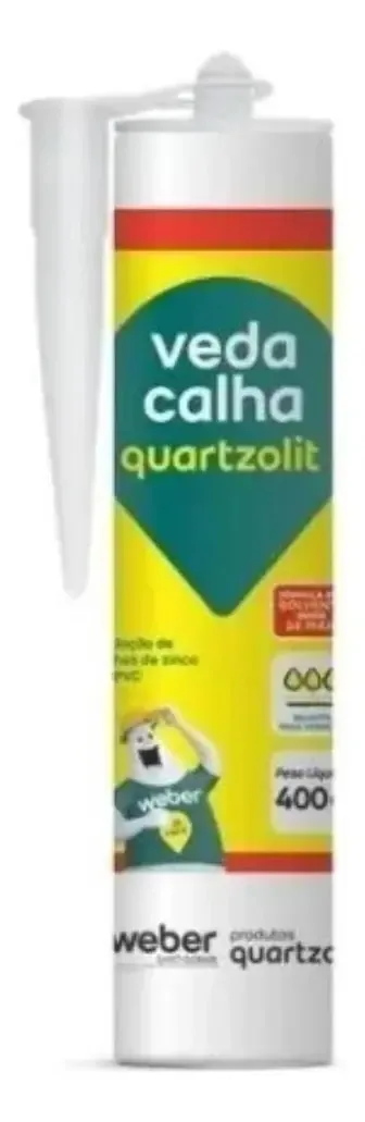Cola Veda Calha Cinza 400g Quartzolit