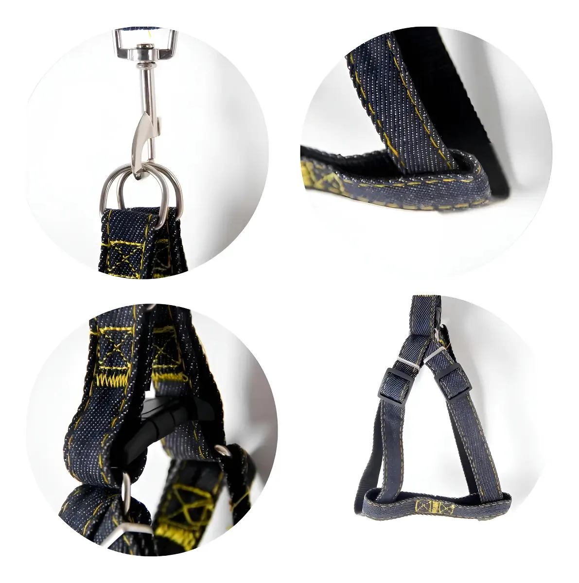Combo 4 Peitoral Caes Grandes Coleira Pet Shop Regulagem