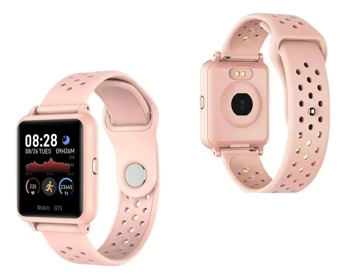 Smartwatch Md Smartwatch P8 Turu P8 Caixa De N E A Rosa, Pulseira Rosa Shopping Md