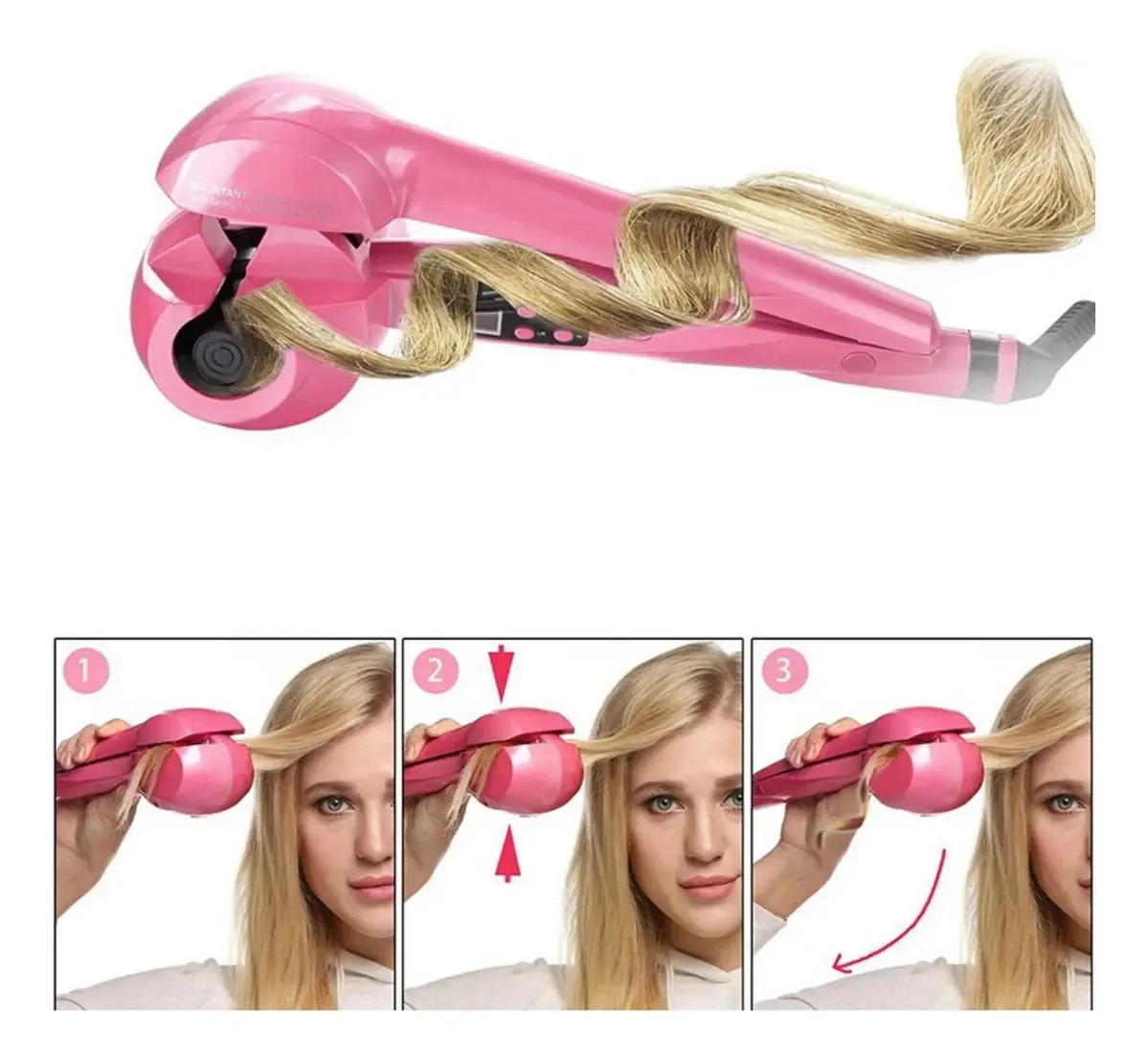 Modelador Cachos Automático Germany Rosa