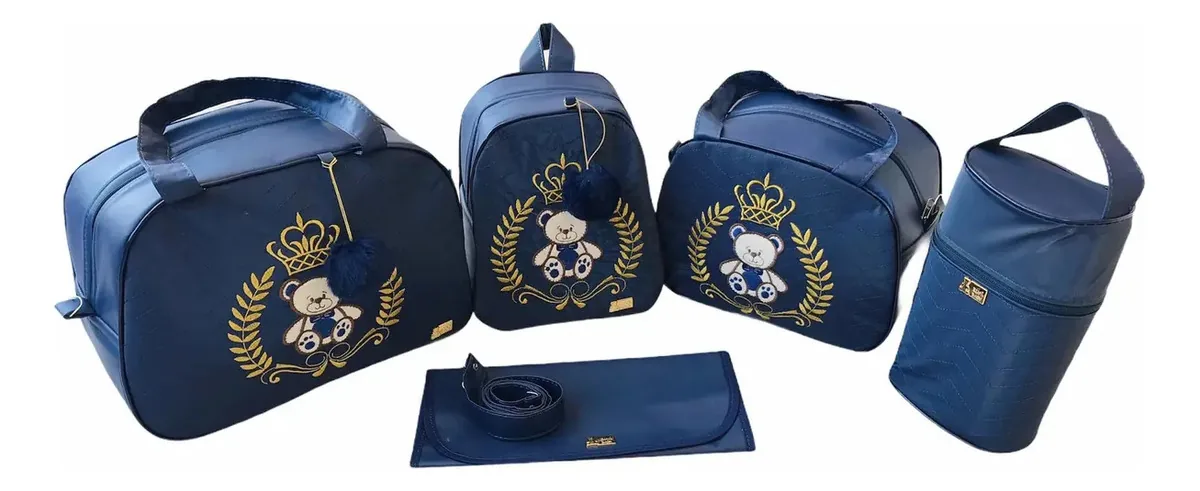 Bolsa Maternidade 5 Peças Com Saída Maternidade, Elyã Baby