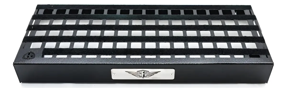Pedalboard CreationFD Marisco 60x26 Aço Resistente Para 14 Pedais Guitarra