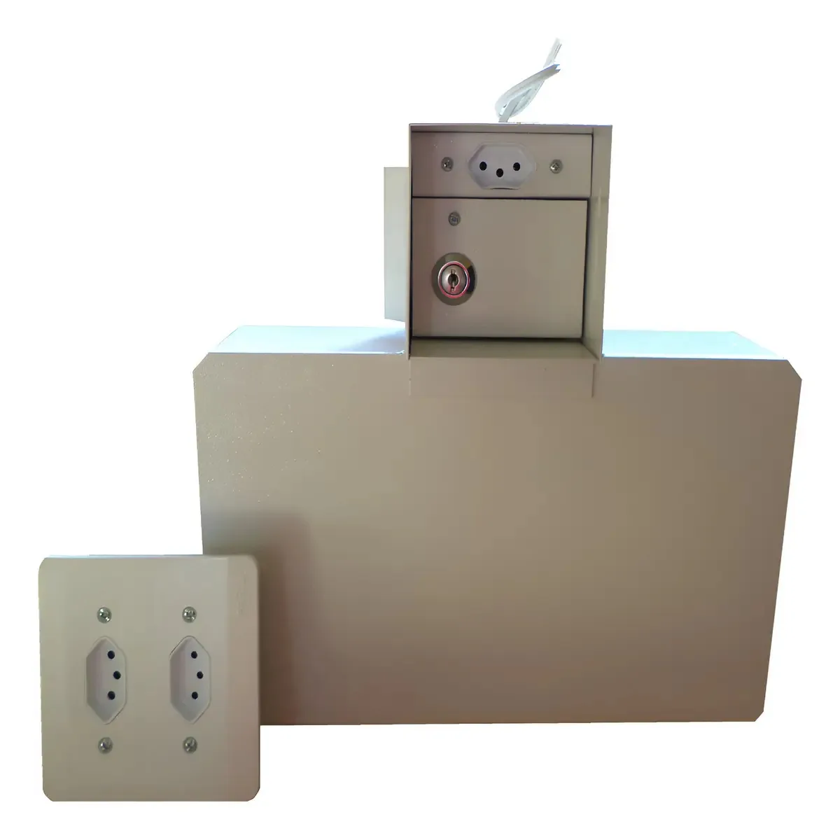 Cofre Tomada Embutir Cofres Lozano Aço Branco 3.5kg