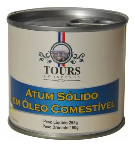 Atum Sólido em Óleo Tours 255g