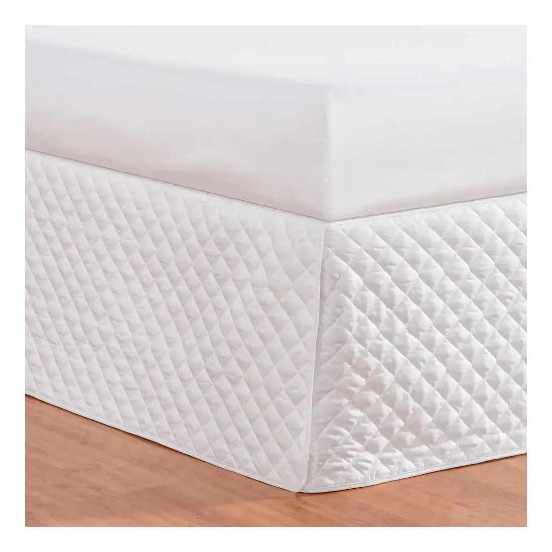 Saia Para Cama Box Matelada Casal King Branca - Pt