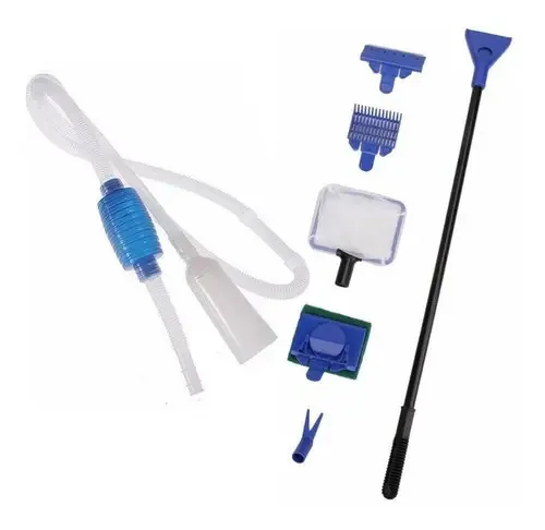 Kit Para Limpeza Manutenção De Aquário E Sifão