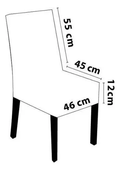 Kit 6 Capas Para Cadeira Jantar Luxo Matelada Bordo