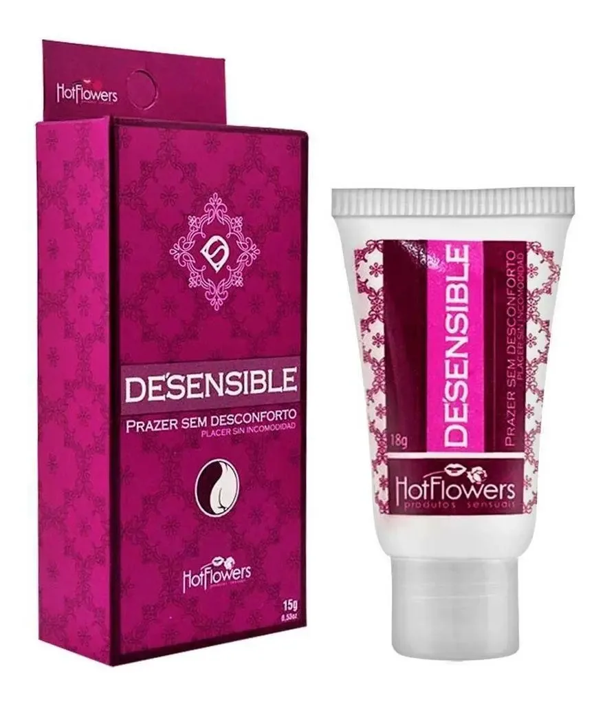 Desensible Gel Lubrificante 15g Hot Flowers