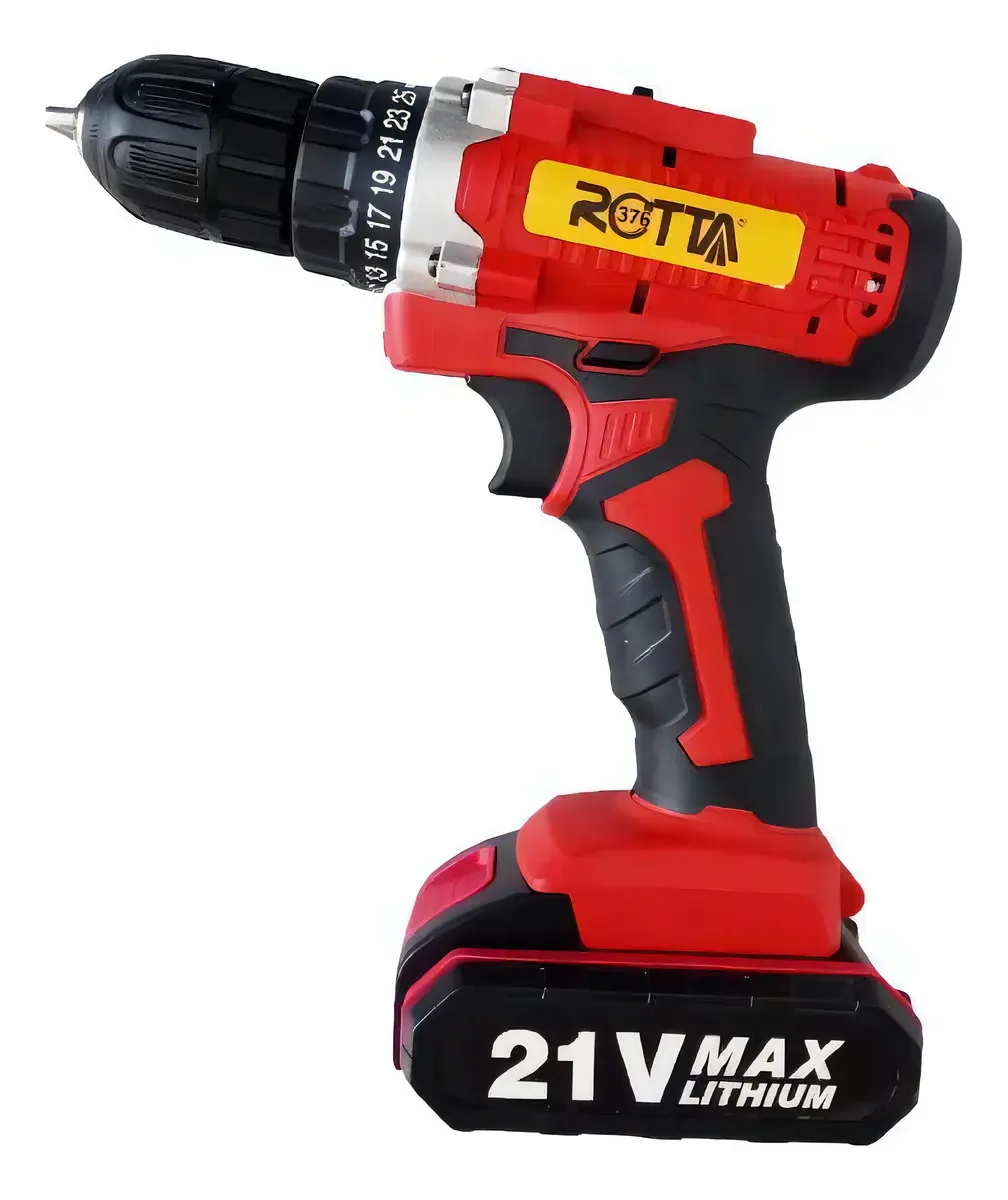 Furadeira Parafusadeira Elétrica Bateria 1400 Rpm