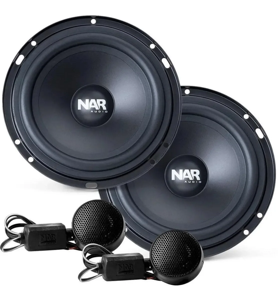 Kit Duas Vias Falante 6 Polegadas 100wrms Nar Audio Allegro