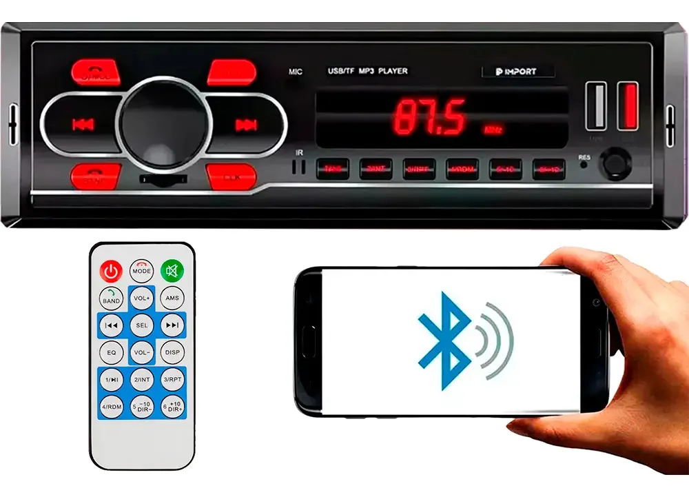 Aparelho Som Automotivo Bluetooth Pendrive Sd Rádio Gol