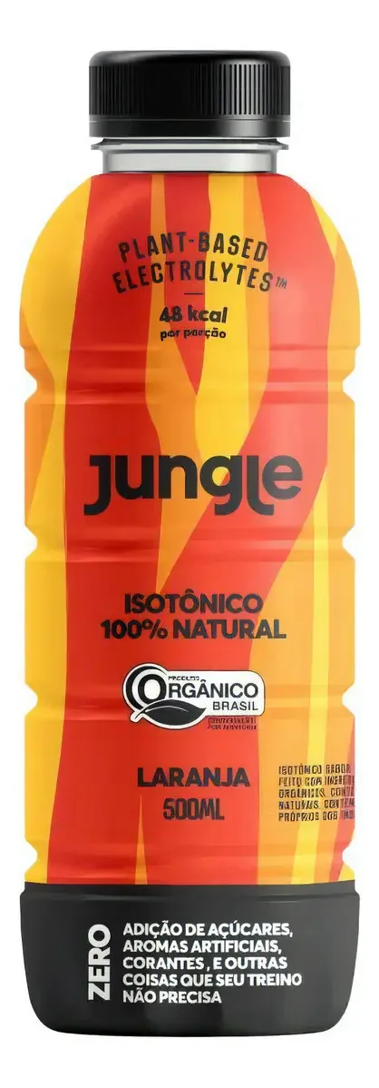 Kit 2x: Isotônico Laranja Plant Based Jungle 500ml