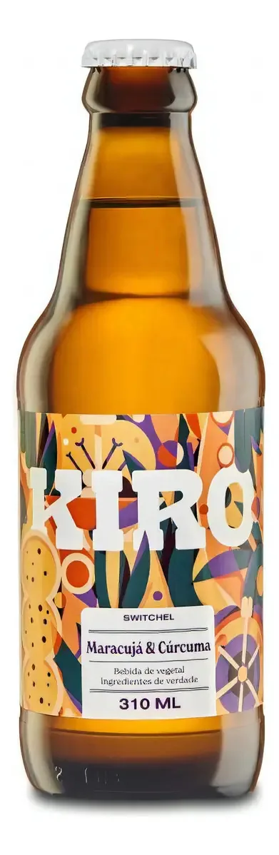 Kit 2x: Bebida Kiro Switchel Com Maracujá E Cúrcuma 310ml