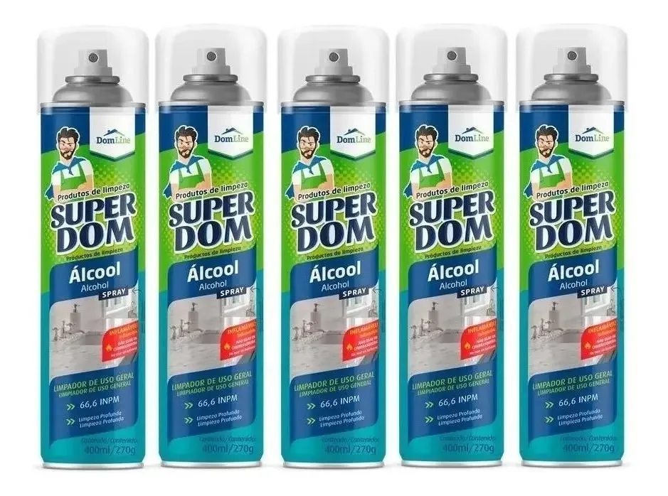 Alcool 66 Super Dom 400ml - Dom Line - 5 Und