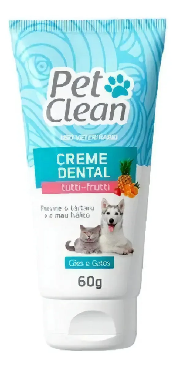 Creme Dental Tutty Frutti Pet Clean 60g